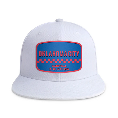 Oklahoma City Basketball - White - Snapback City Caps