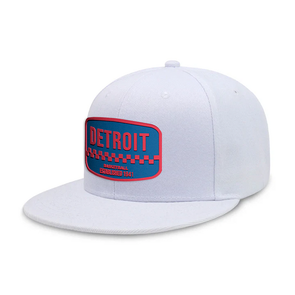 Detroit Basketball - White - Snapback City Caps