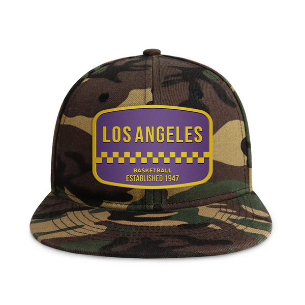 Los Angeles Basketball  - Wood Camo - Snapback City Caps