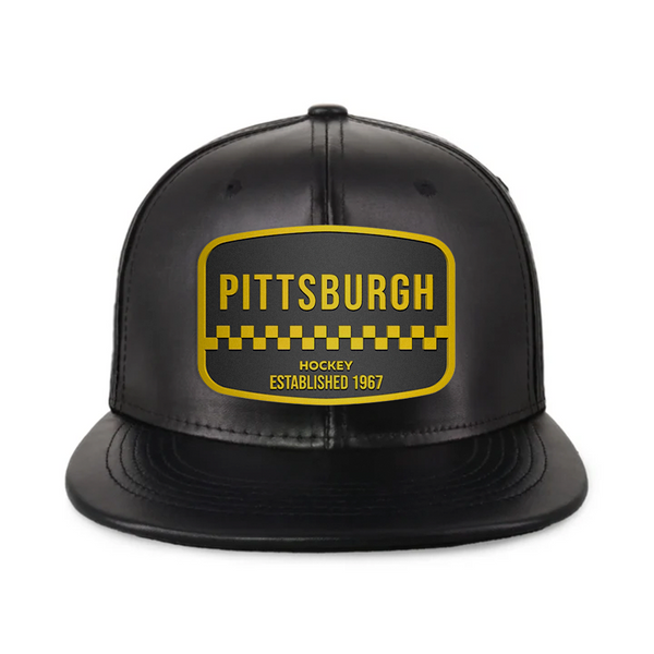Pittsburgh Hockey - PU Leather - Snapback City Caps
