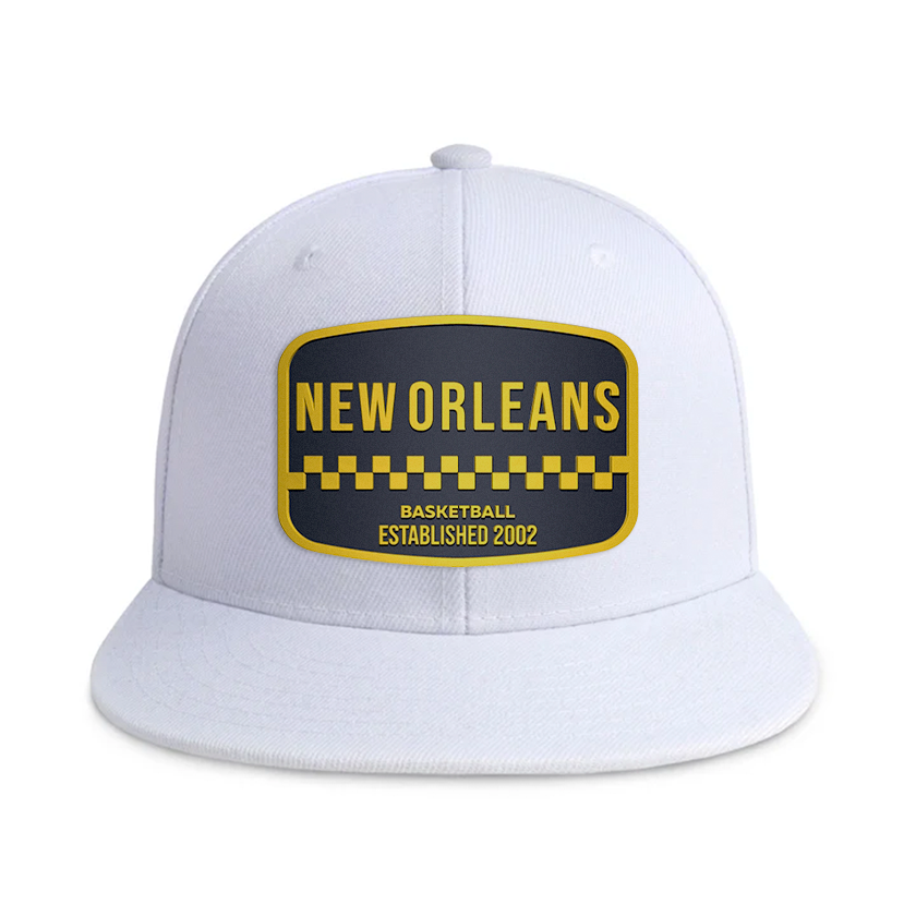 New Orleans Basketball - White - Snapback City Caps