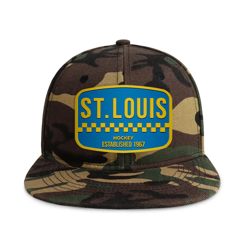 St. Louis Hockey - Wood Camo - Snapback City Caps