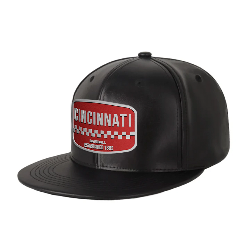 Cincinnati Baseball - PU Leather - Snapback City Caps