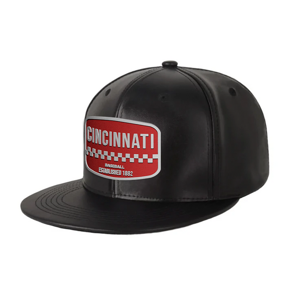 Cincinnati Baseball - PU Leather - Snapback City Caps