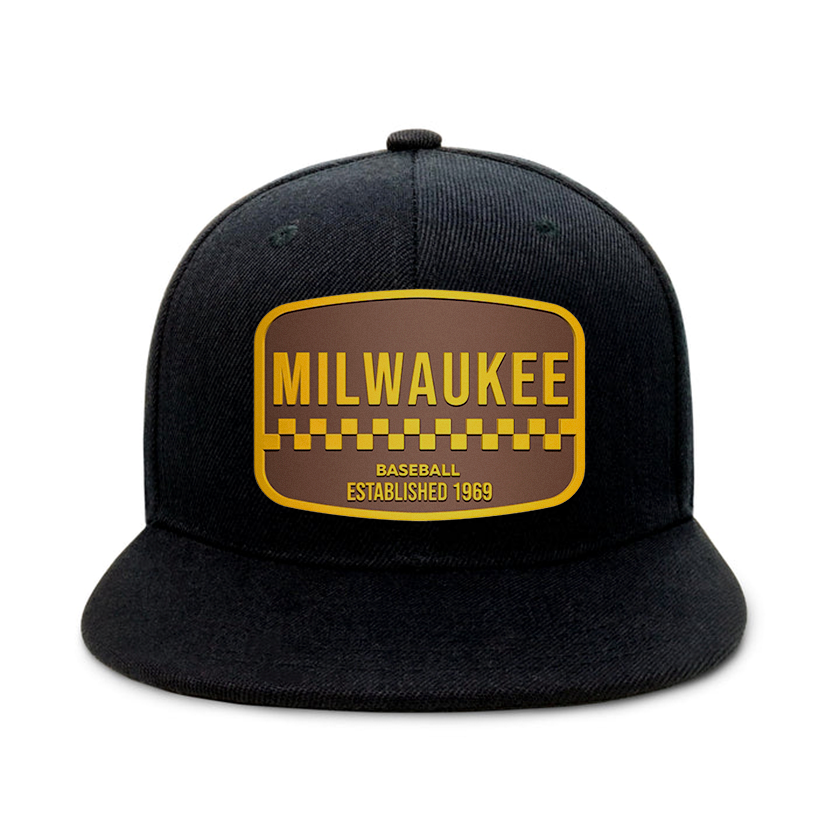 Milwaukee Baseball - Black - Snapback City Caps