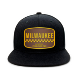 Milwaukee Baseball - Black - Snapback City Caps