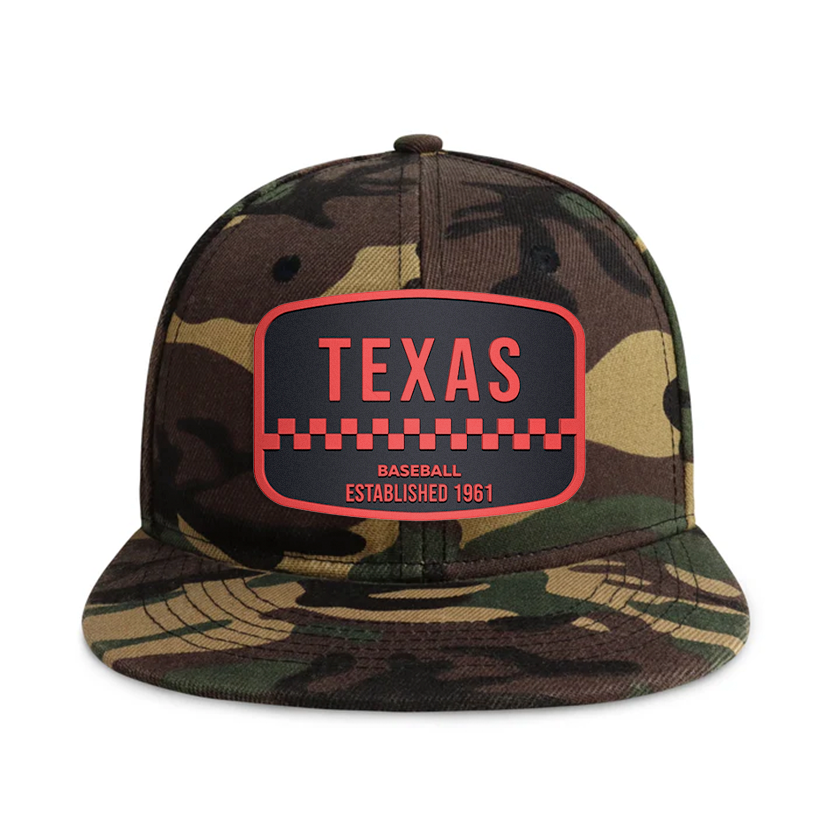 Texas Baseball - Wood Camo - Snapback City Caps