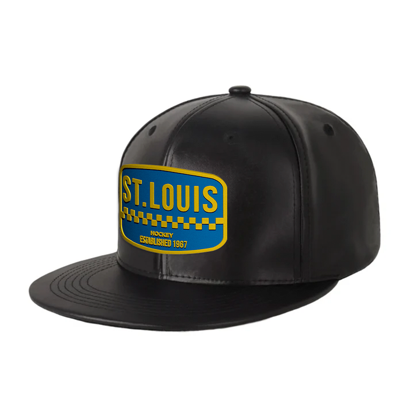 St. Louis Hockey - PU Leather - Snapback City Caps