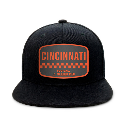 Cincinnati Football - Black - Snapback City Caps