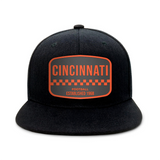 Cincinnati Football - Black - Snapback City Caps