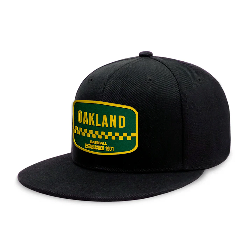 Oakland Baseball - Black - Snapback City Caps