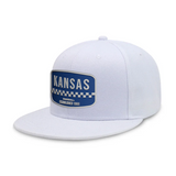 Kansas Baseball - White - Snapback City Caps