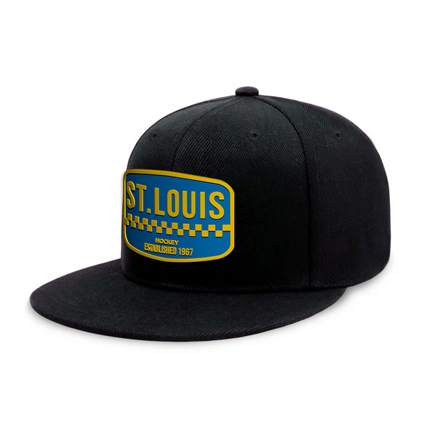 St. Louis Hockey - Black - Snapback City Caps