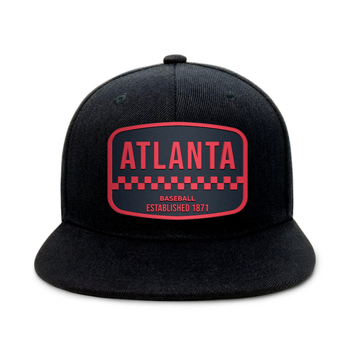 Atlanta Baseball - Black - Snapback City Caps