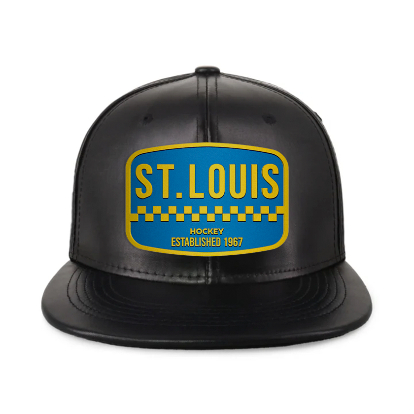 St. Louis Hockey - PU Leather - Snapback City Caps