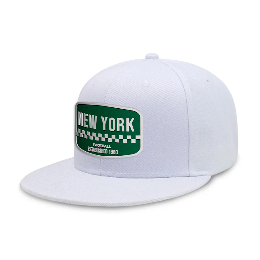 New York2 Football - White - Snapback City Caps