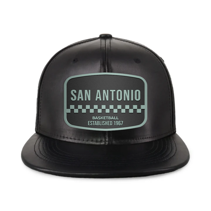 San Antonio Basketball - PU Leather - Snapback City Caps