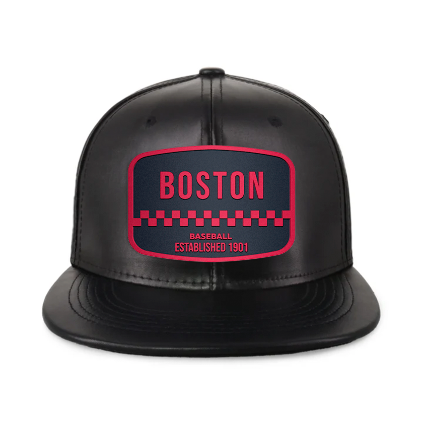 Boston Baseball - PU Leather - Snapback City Caps