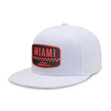Miami Baseball2 - White - Snapback City Caps