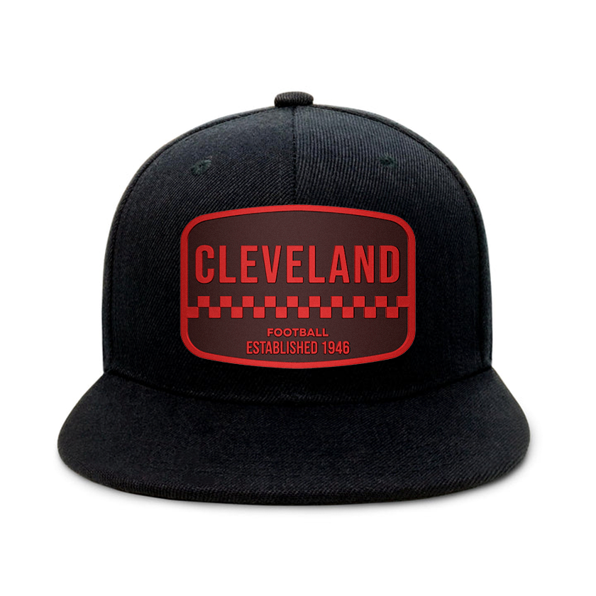 Cleveland Football - Black - Snapback City Caps