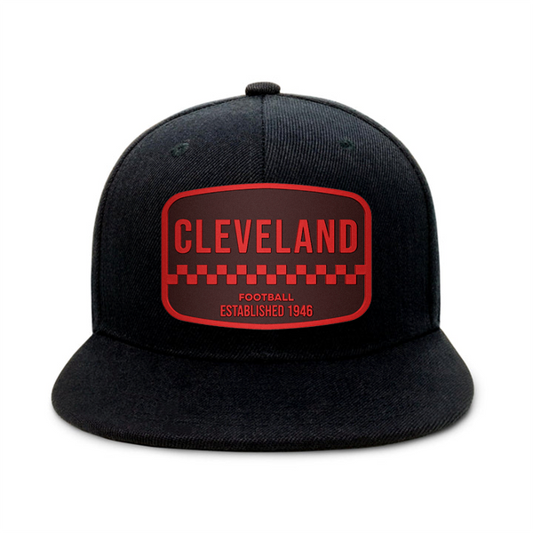 Cleveland Football - Black - Snapback City Caps