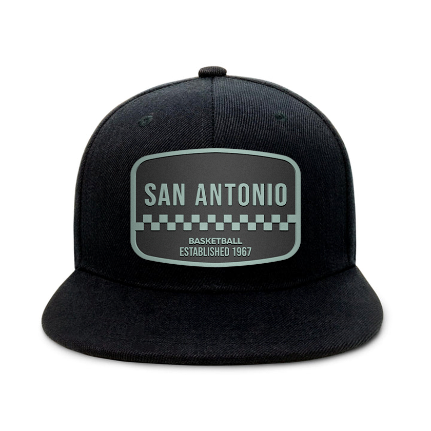 San Antonio Basketball - Black - Snapback City Caps