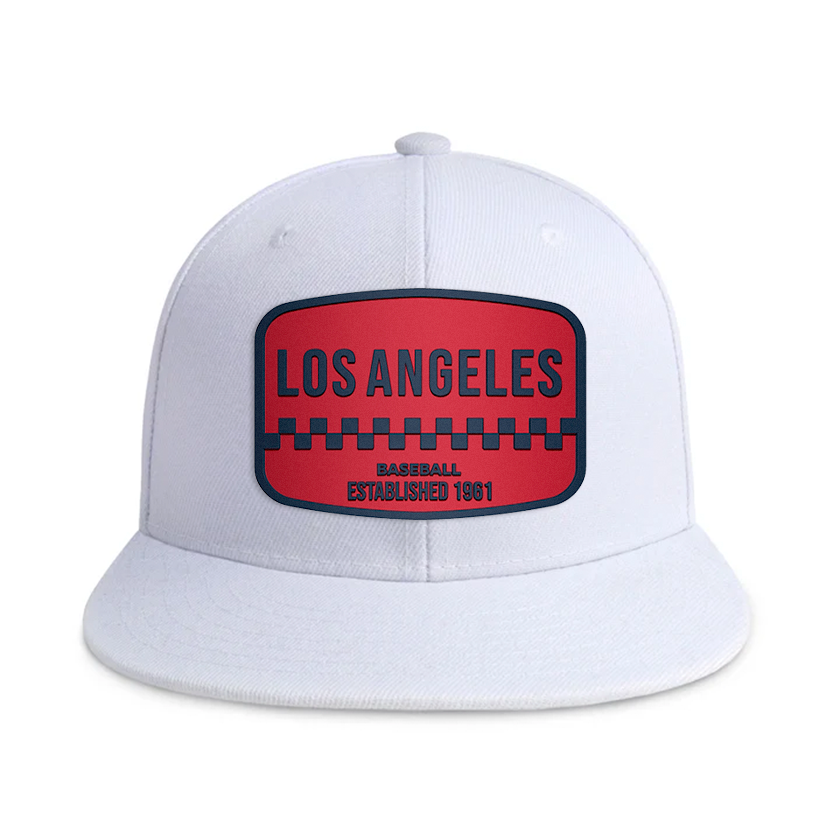 Los Angeles Baseball2 - White - Snapback City Caps