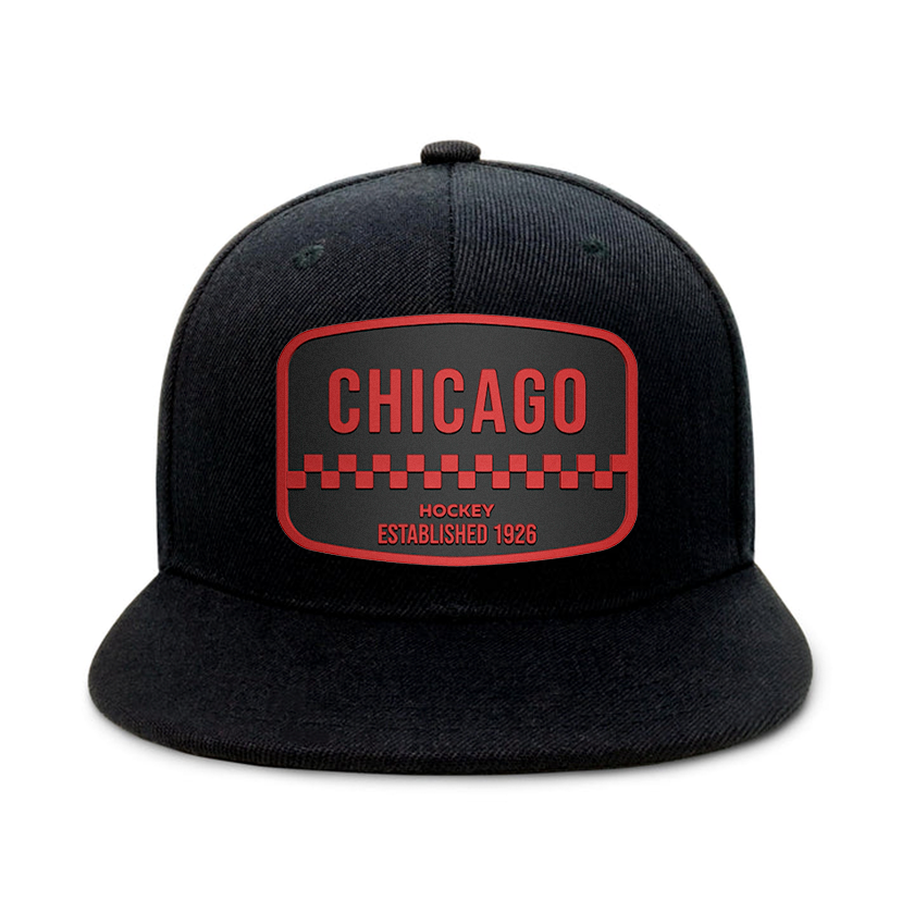Chicago Hockey - Black - Snapback City Caps
