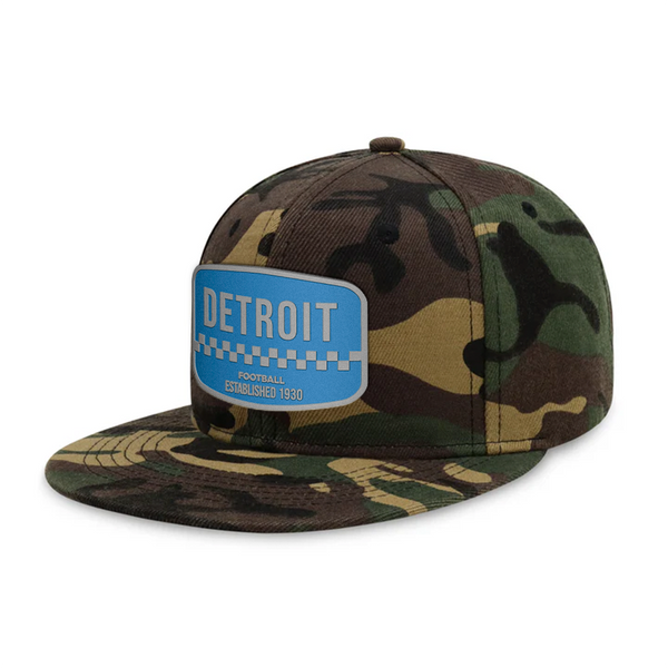 Detroit Football - Wood Camo - Snapback City Caps