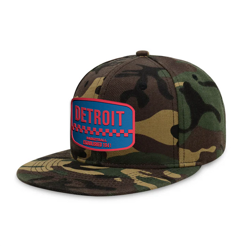 Detroit Basketball - Wood Camo - Snapback City Caps