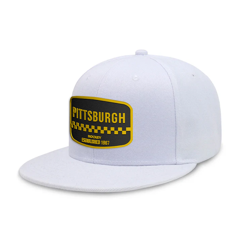Pittsburgh Hockey - White - Snapback City Caps