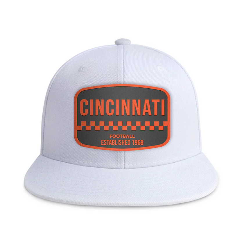 Cincinnati Football - White - Snapback City Caps