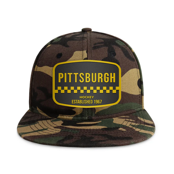 Pittsburgh Hockey - Wood Camo - Snapback City Caps