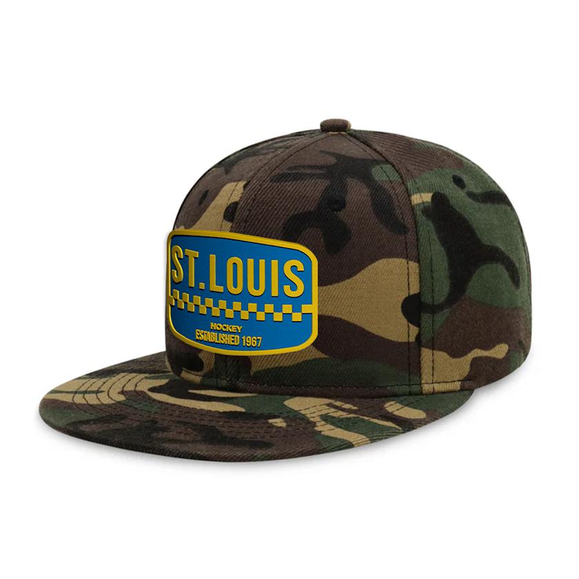 St. Louis Hockey - Wood Camo - Snapback City Caps
