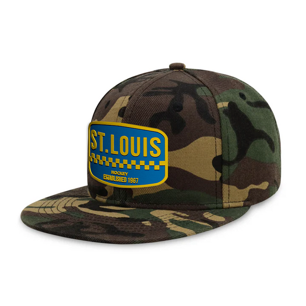 St. Louis Hockey - Wood Camo - Snapback City Caps