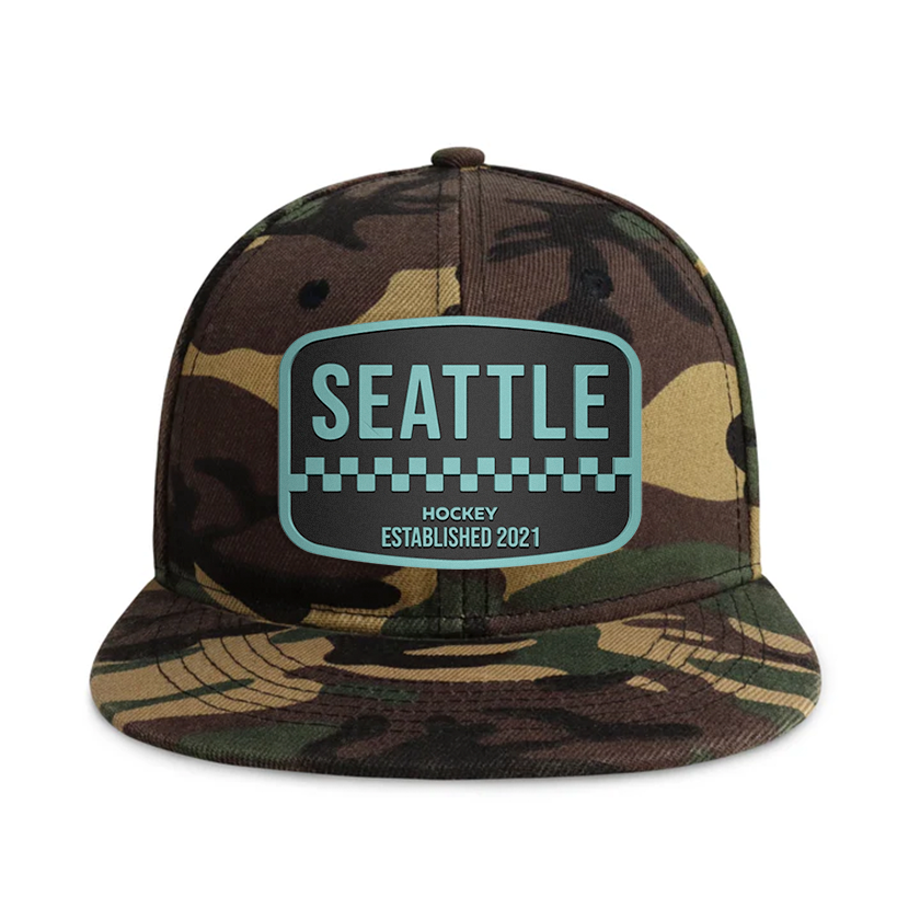 Seattle Hockey - Wood Camo - Snapback City Caps