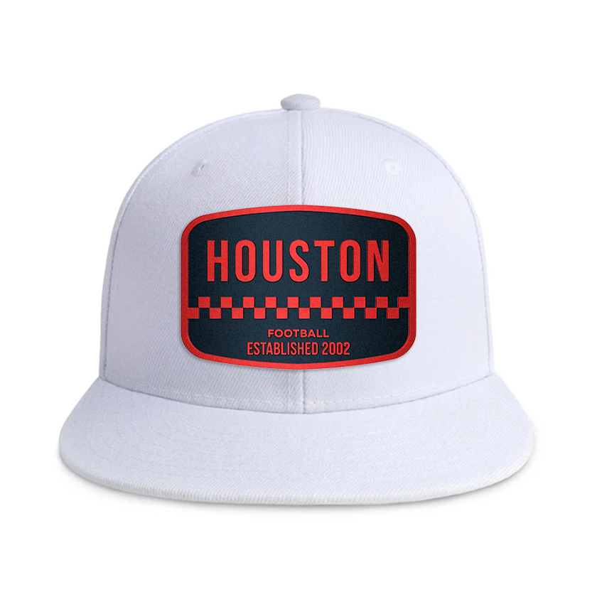 Houston Football - White - Snapback City Caps