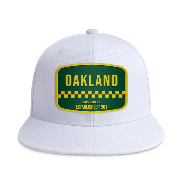 Oakland Baseball - White - Snapback City Caps