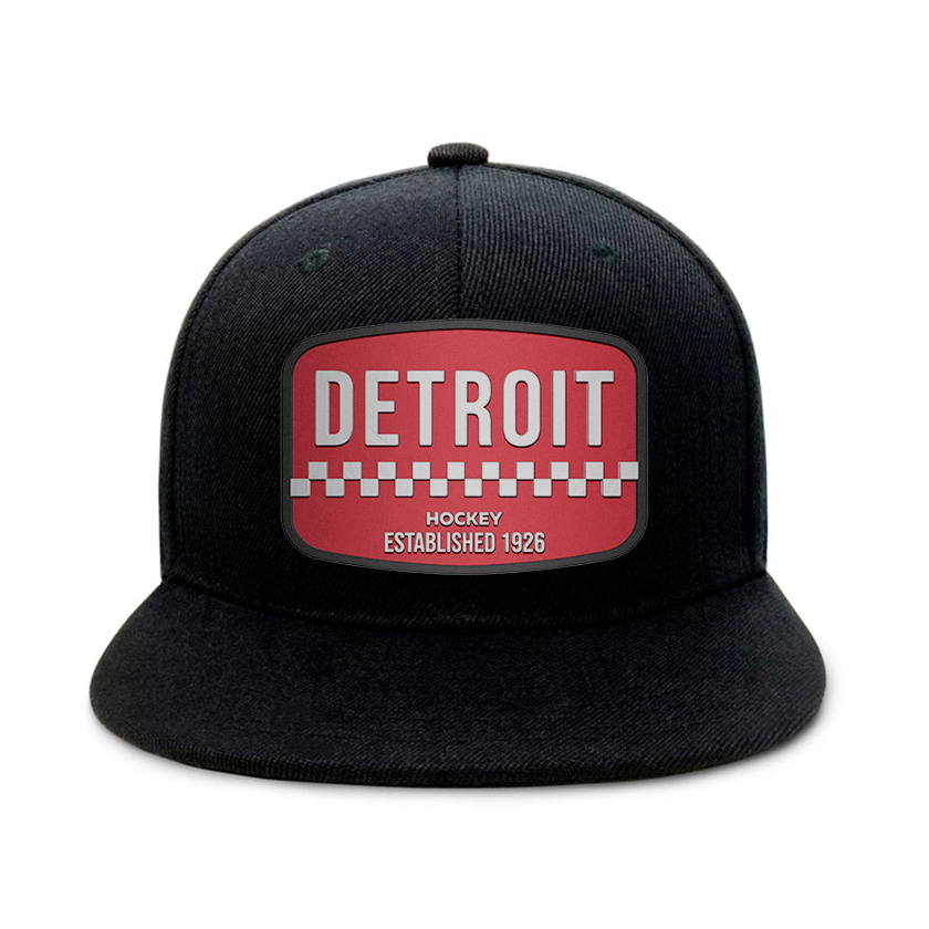 Detroit Hockey - Black - Snapback City Caps