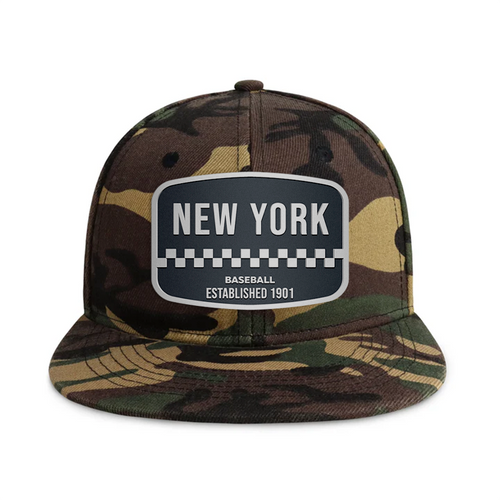 New York Baseball - Wood Camo - Snapback City Caps