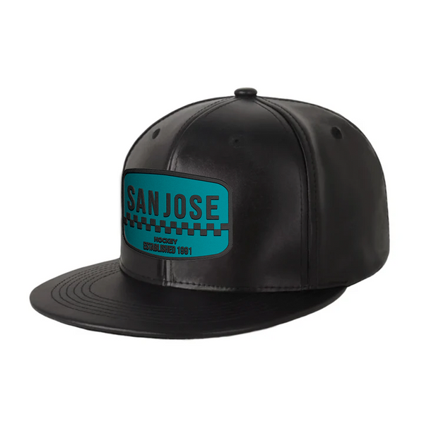San Jose Hockey - PU Leather - Snapback City Caps