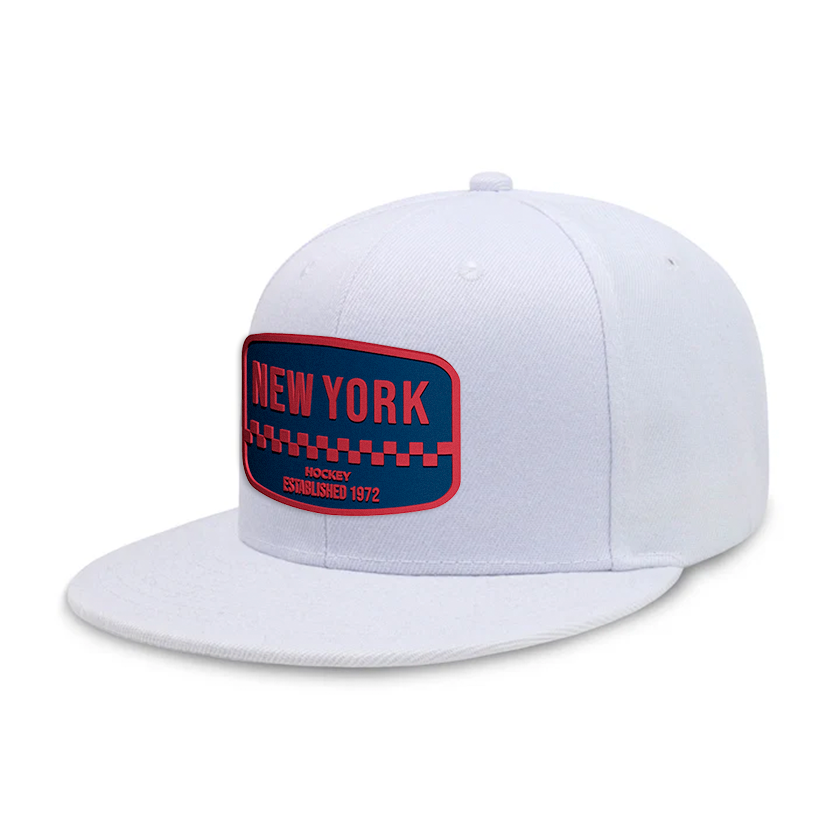 New York Hockey2 - White - Snapback City Caps