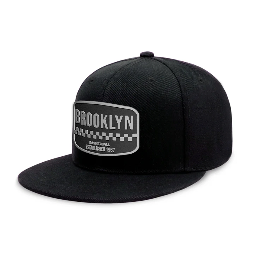 Brooklyn Basketball - Black - Snapback City Caps