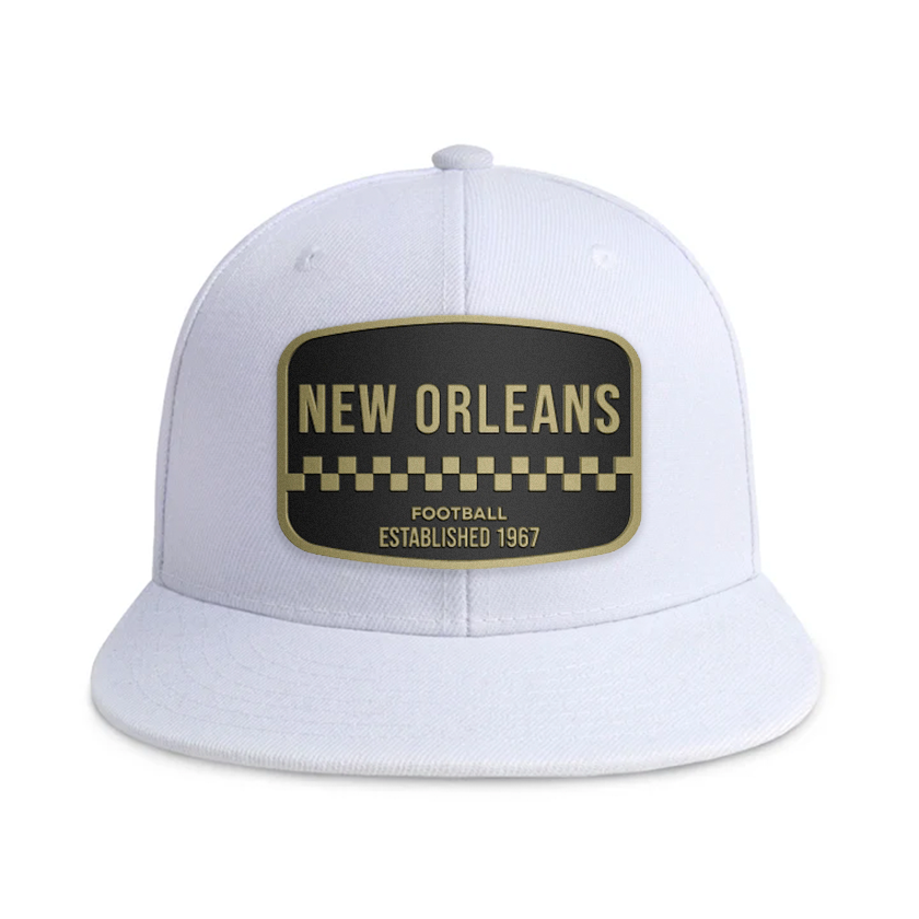 New Orleans Football - White - Snapback City Caps