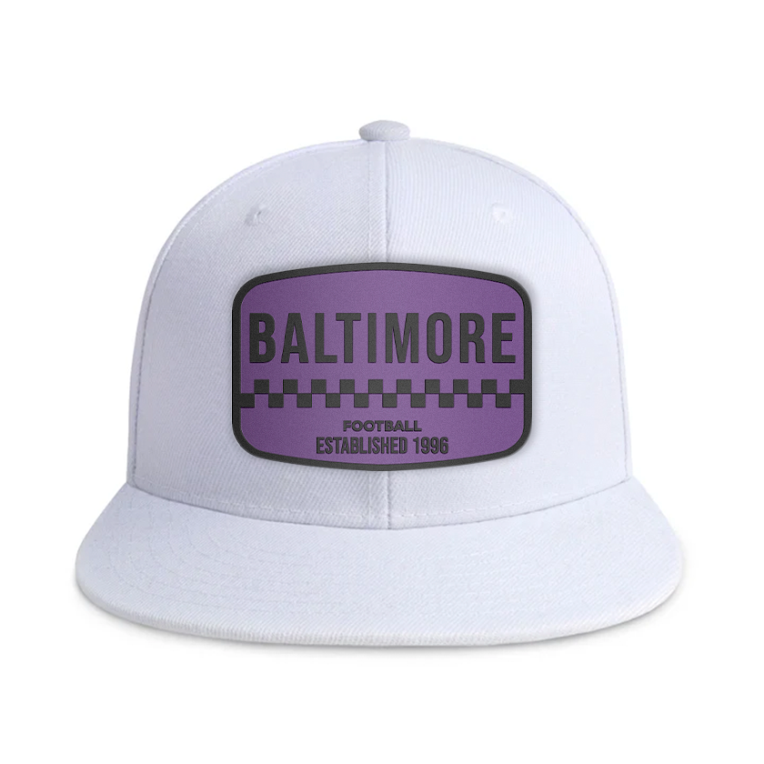 Baltimore Football - White - Snapback City Caps