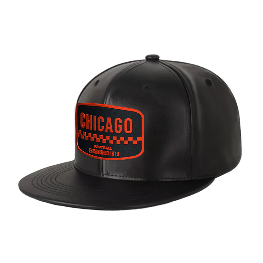 Chicago Football - PU Leather - Snapback City Caps
