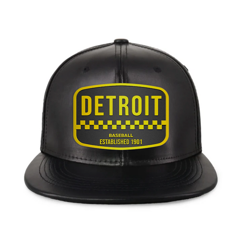 Detroit Baseball - PU Leather - Snapback City Caps