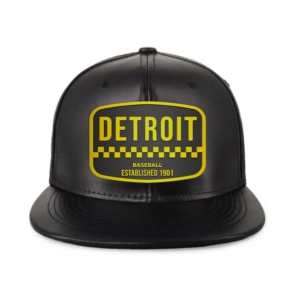 Detroit Baseball - PU Leather - Snapback City Caps