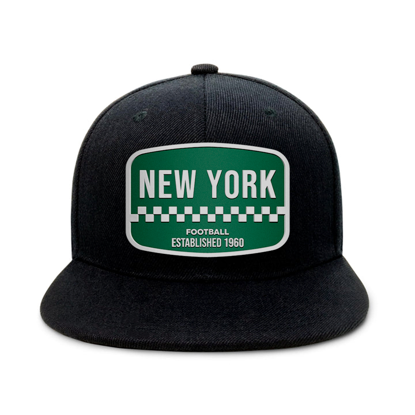 New York2 Football - Black - Snapback City Caps