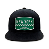 New York2 Football - Black - Snapback City Caps